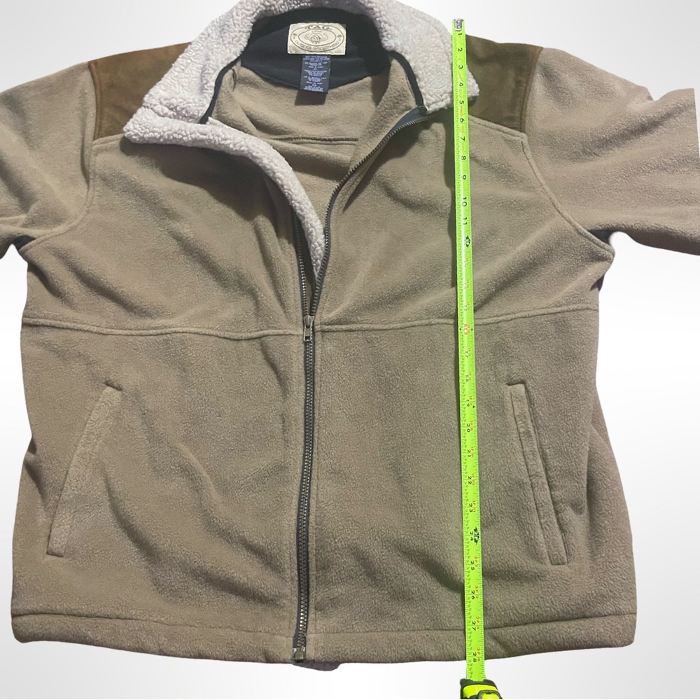 Tag safari Outdoor Men's Full Zip Fleece, Tan Mens Jacket, Size XL - Picture 4 of 4